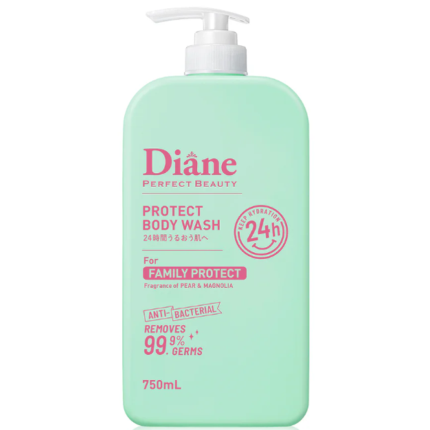 Moist Diane - Protect Body Wash for Family Protect, Anti-Bacterial, Pear & Magnolia 750ml.