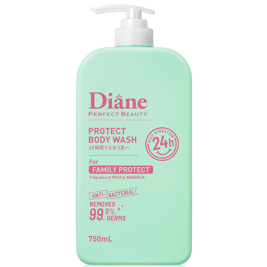 Moist Diane - Protect Body Wash for Family Protect, Anti-Bacterial, Pear & Magnolia 750ml.