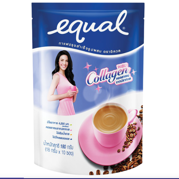 Equal - Instant Coffee Mix with Collagen 180g.