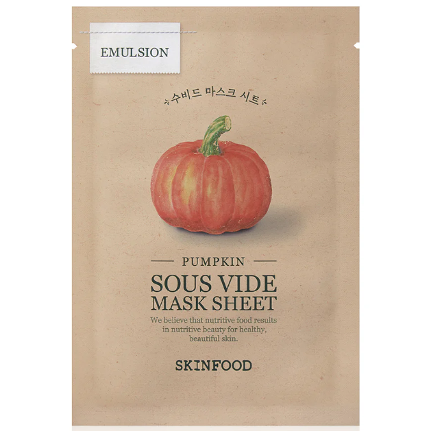 Skinfood - Pumpkin Sous Vide Mask Sheet 20g. (Pack of 6)
