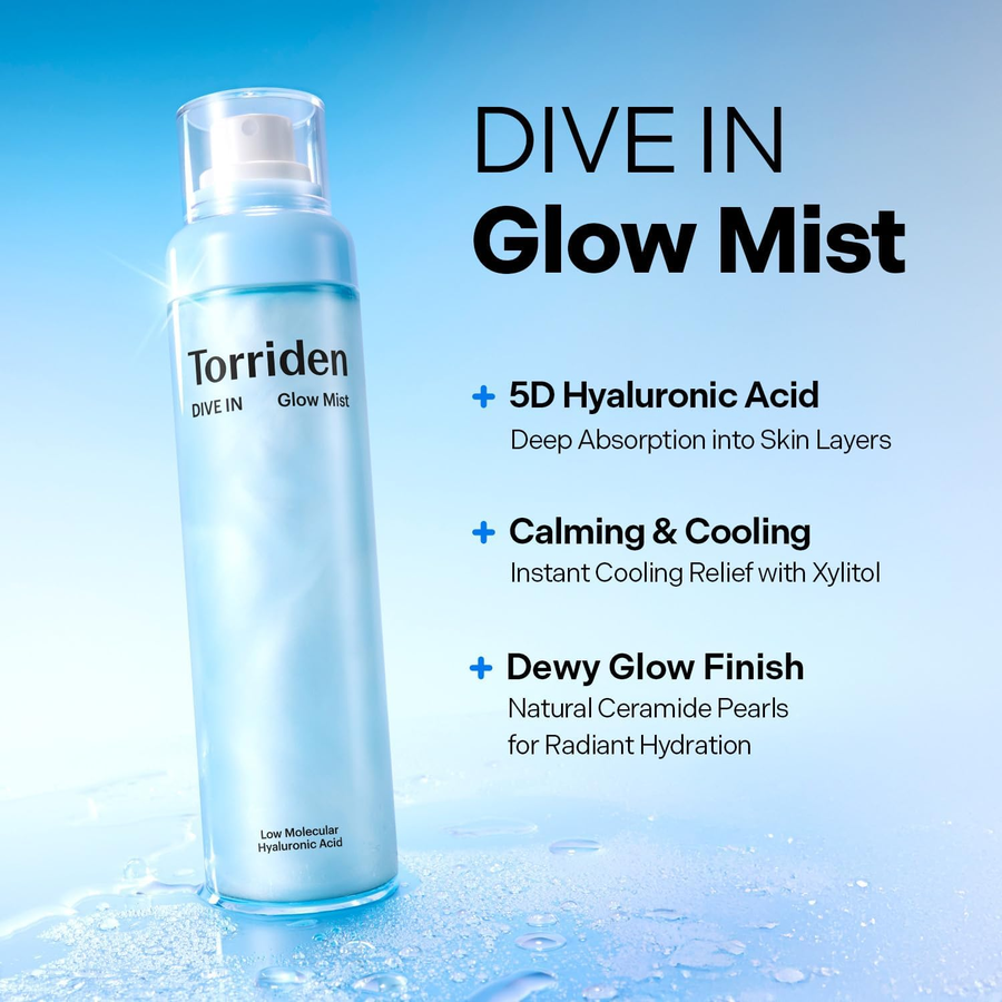 Torriden - Dive In Glow Mist with Low Molecular Hyaluronic Acid 120ml.