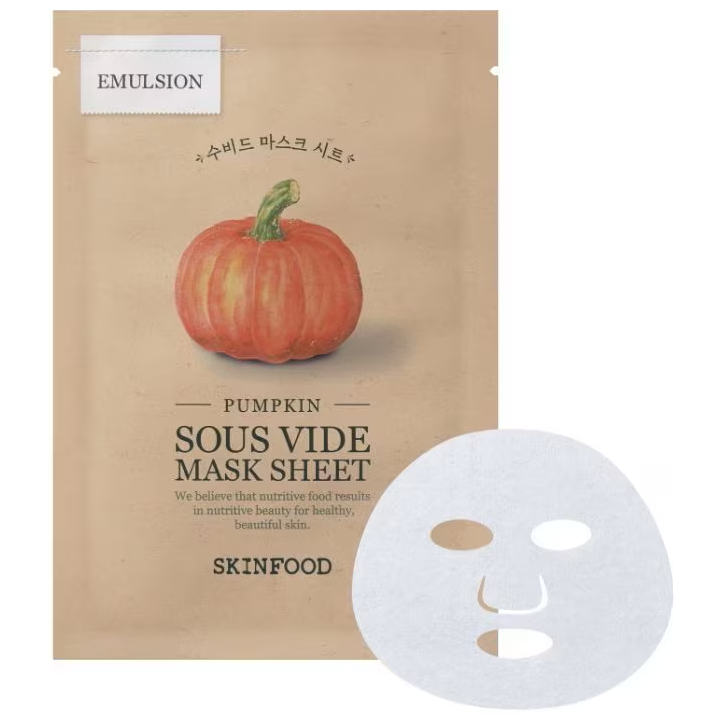Skinfood - Pumpkin Sous Vide Mask Sheet 20g. (Pack of 6)