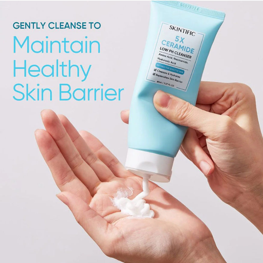 Skintific - 5X Ceramide Low pH Cleanser 80ml.