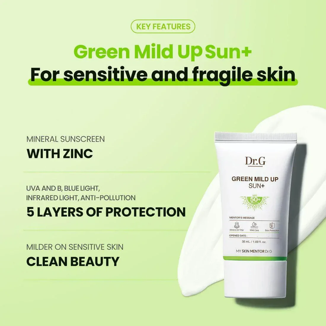 Dr.G - Green Mild Up Sun+ SPF50+ PA++++ 35ml.