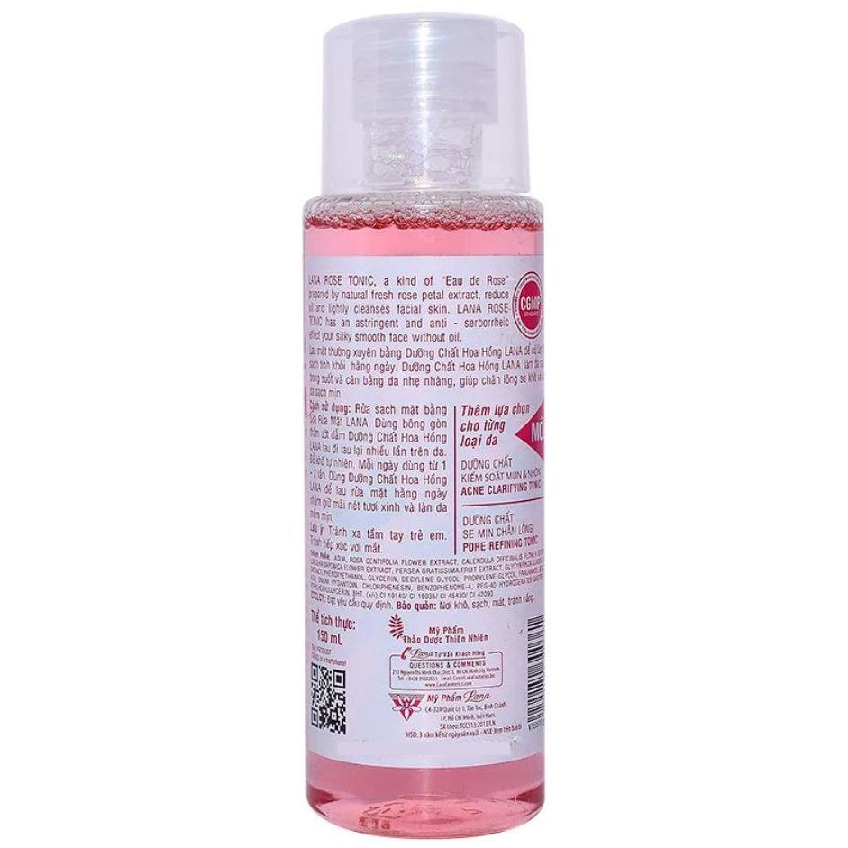 Lana - Rose Purifying Tonic Dưỡng Chất Hoa Hồng 150 ml.