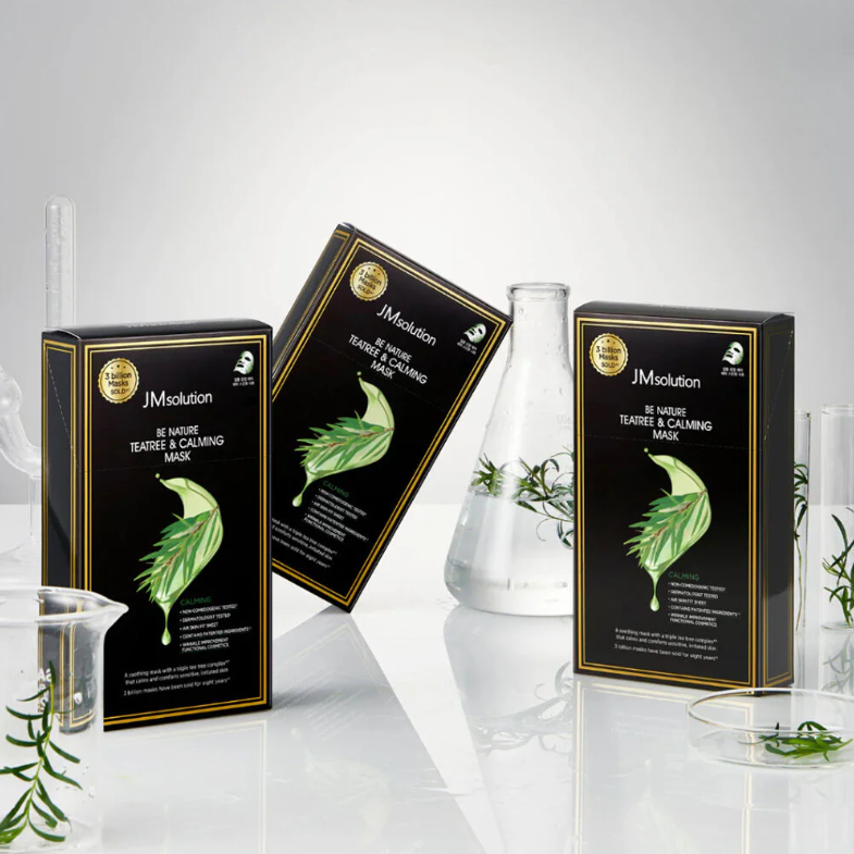 JM Solution - Be Nature Teatree & Calming Mask 24ml. (Pack of 3)