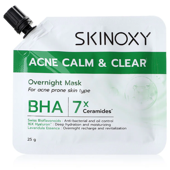 Skinoxy - Acne Calm & Clear Overnight Mask 25g. (Pack of 3)