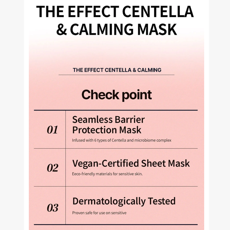 JM Solution - The Effect Centella & Calming Mask 24ml. (Pack of 3)