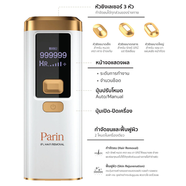 Parin - White Gold IPL Multi Function Gen3