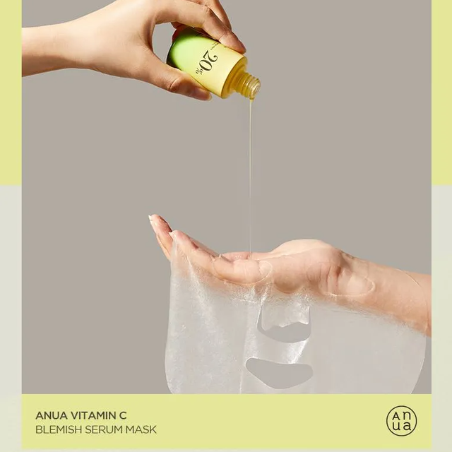 Anua - Vitamin C + Vitamin E Blemish Serum Mask 25ml. (Pack of 6)