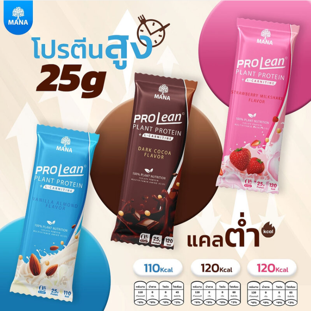 Mana - ProLean Plant Protein Strawberry Milkshake Flavor (10 sachets)