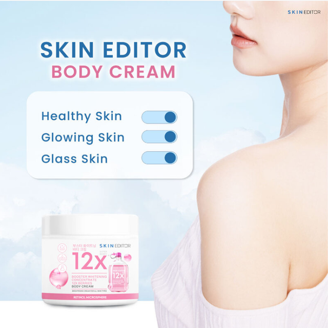 Skin Editor - Booster Whitening Concentrate 12X Berries Body Cream 200ml.