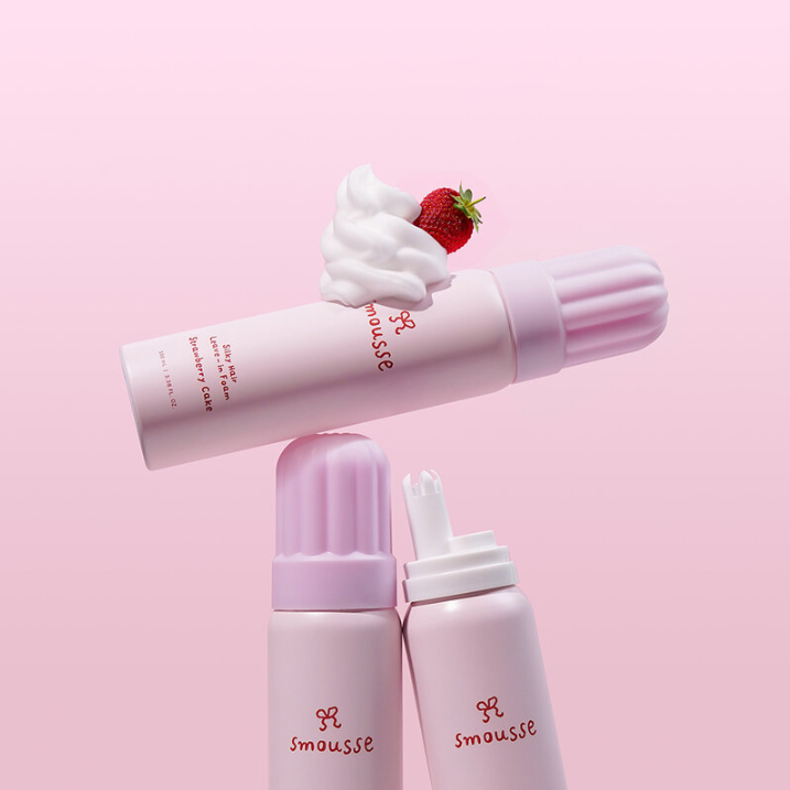 Smousse - Silky Hair Leave-In Foam Strawberry Cake 100ml.