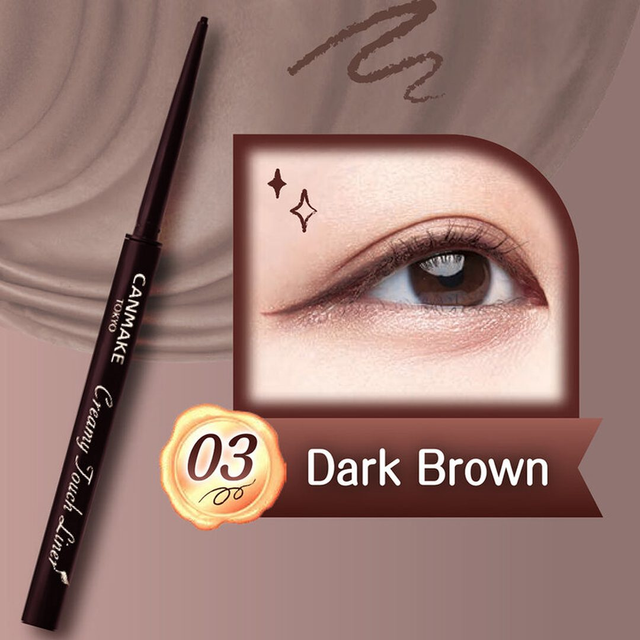Canmake - Creamy Touch Liner #03 Dark Brown 0.10g.