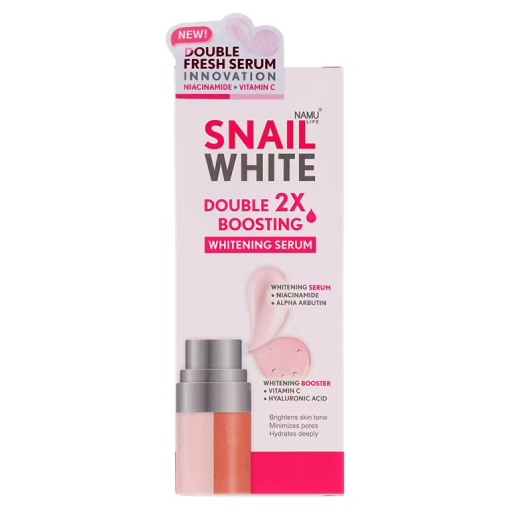 Namu Life Snailwhite - Snail White Double Boosting Whitening Serum 40ml. + 40ml.