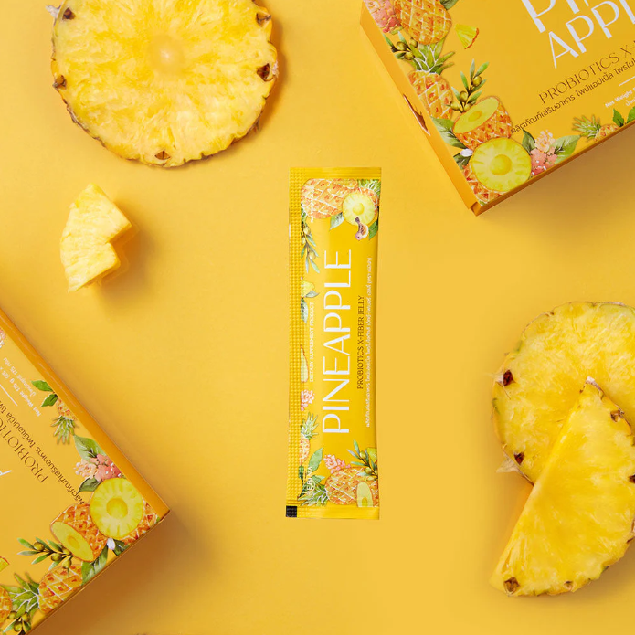 Rebina - Pineapple Probiotics X Fiber Jelly 25g. (7 Sachets)