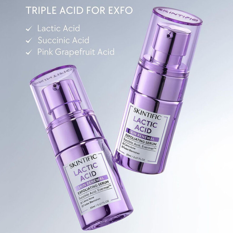Skintific - Lactic Acid Skin Renewal Exfoliating Serum 20ml.