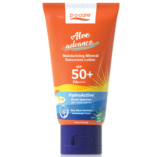 P.O.CARE - Aloe Advance Mineral Sunscreen SPF50 PA+++ 45ml.