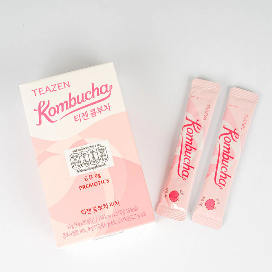 TEAZEN - Peach Flavor Kombucha 5g. (10 Sachets)
