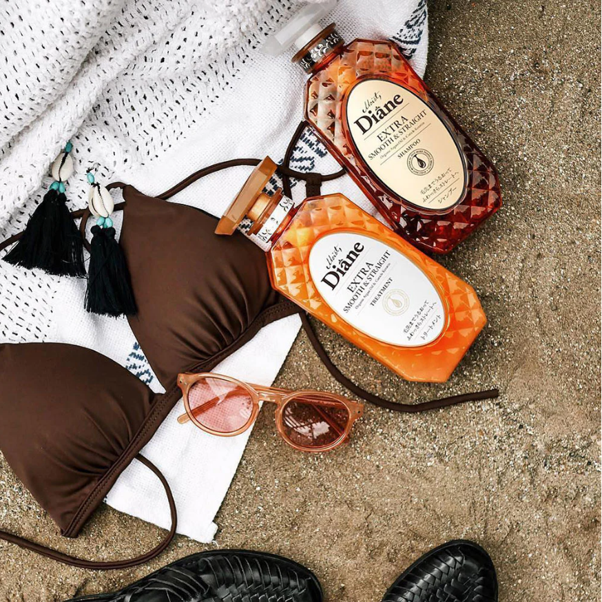 Moist Diane - Extra Smooth & Straight Treatment with Organic Argan Oil & Cuticle Keratin 450ml.