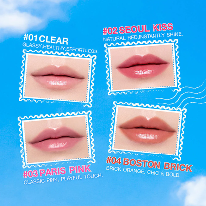 MizuMi - Paris Pink Skincare UV Lip Glassy Balm 3.5g.