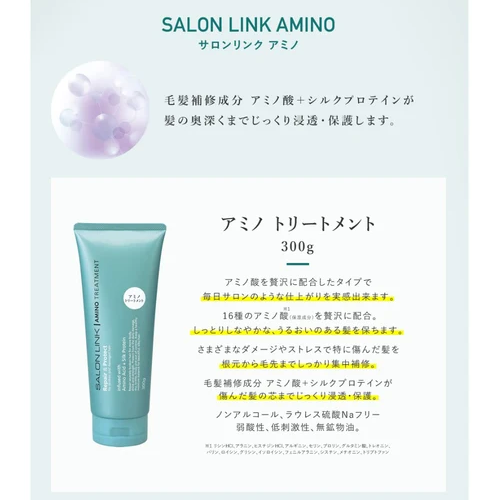 Kumano Yushi - Salon Link Repair & Protect Amino Treatment 300ml.