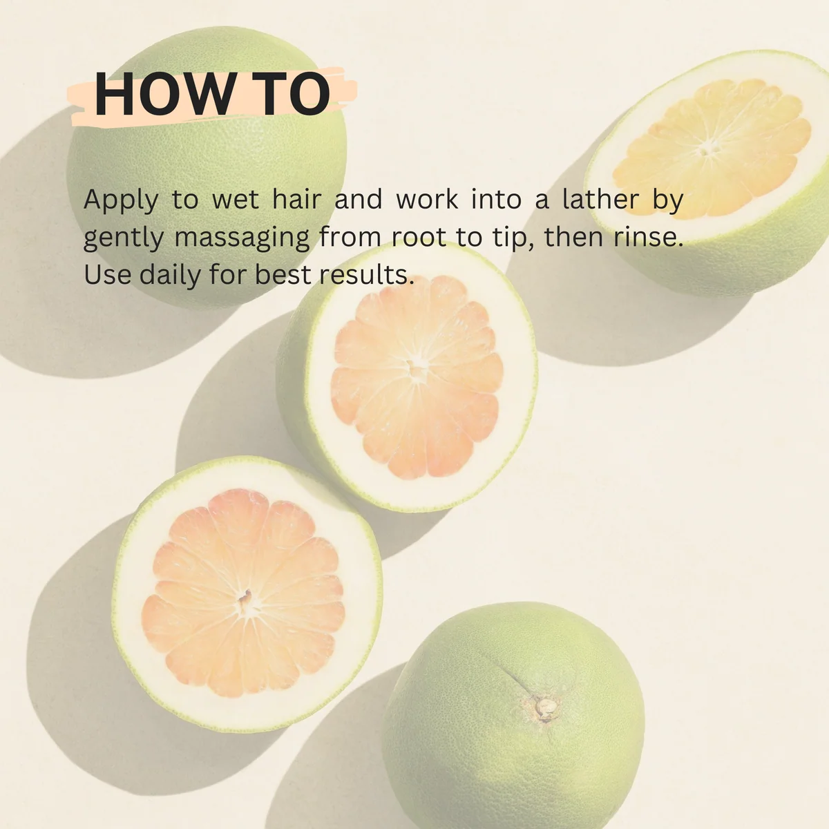 Cocoon Vietnam - Pomelo Shampoo (Dầu Gội Bưởi) with Pomelo Oil, Vitamin B5, Xylishine™ & Amino Acids, Sulfate-Free Refill 500ml.