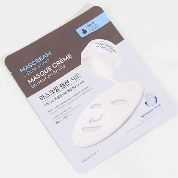 The Face Shop - Intense Hydrating Mascream Tension Sheet 40ml. (Pack of 6)