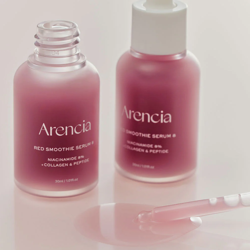 Arencia - Red Smoothie Serum 8 with Niacinamide 8% + Collagen & Peptide 30ml.