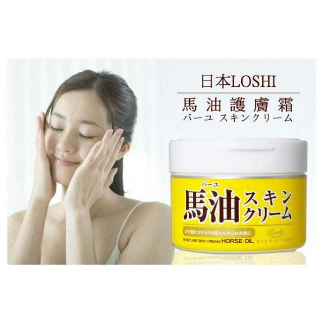 Cosmetex Roland - Loshi - Moisture Skin Cream Horse Oil Hokkaido Cream 220g.