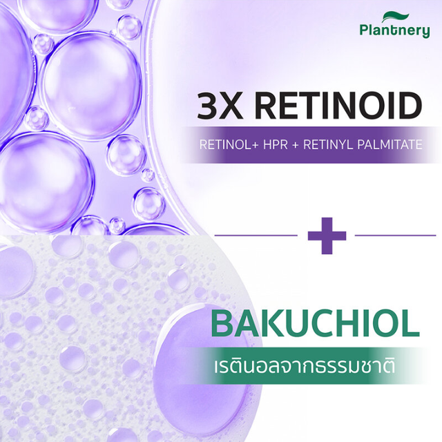 Plantnery - Pro-Retinol Concentrate Body Serum 0.4% 3x Retinol with Bakuciol and Niadinamide 250ml.