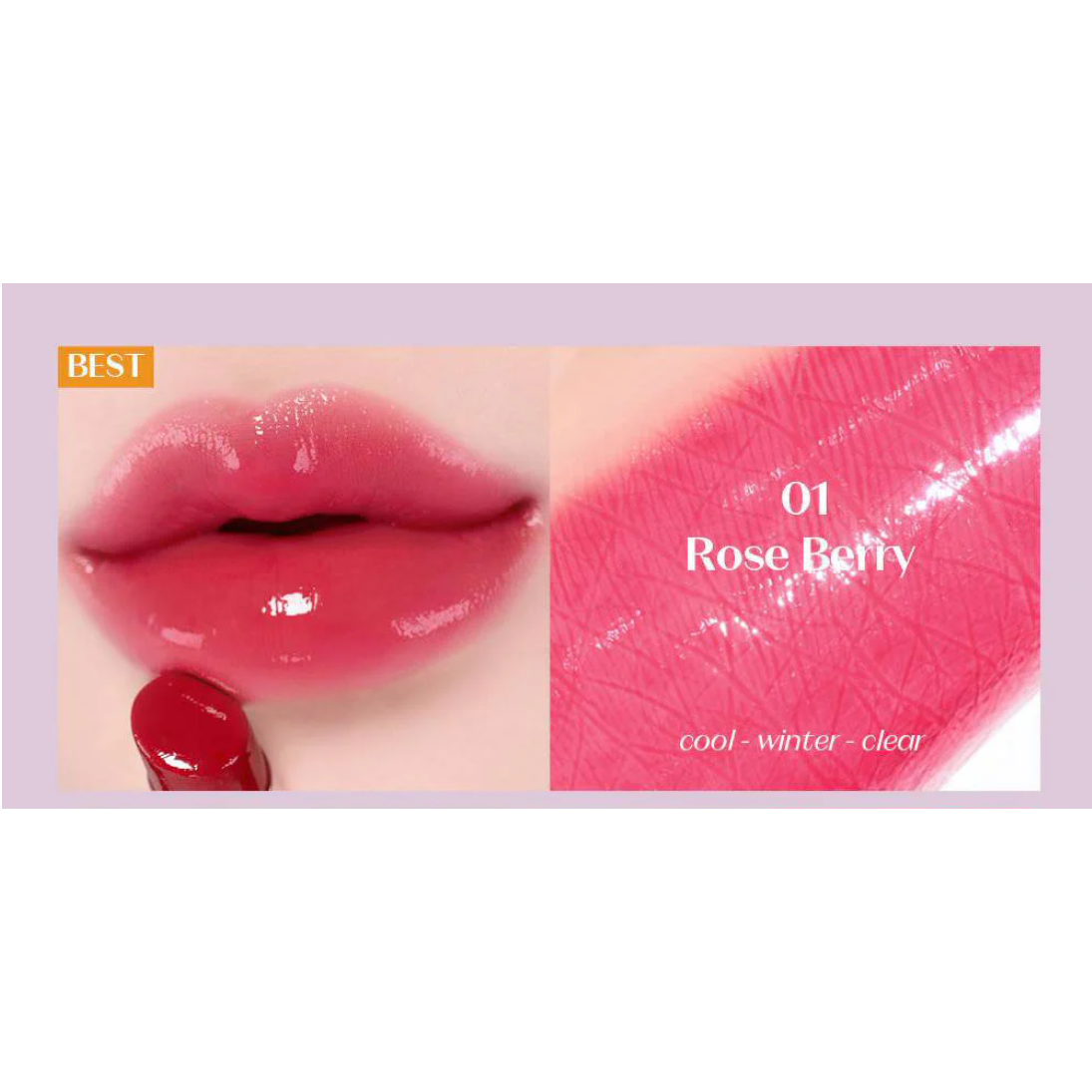Etude - Color Lasting Glow Stick #01 Rose Berry 3.2g.