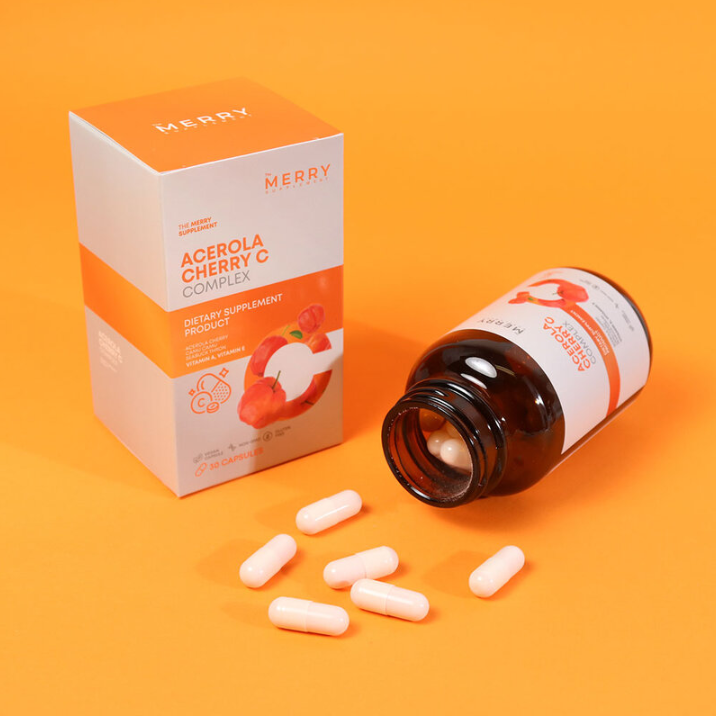 The Merry - Acerola Cherry C Complex 25.5g. (30 Capsules)