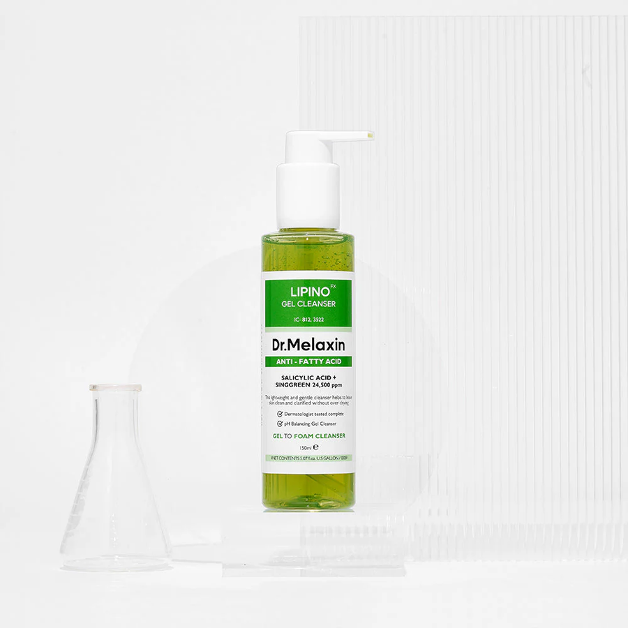 Dr.Melaxin - Lipino Anti-Fatty Acid Gel Cleanser with Salicylic Acid 150ml.