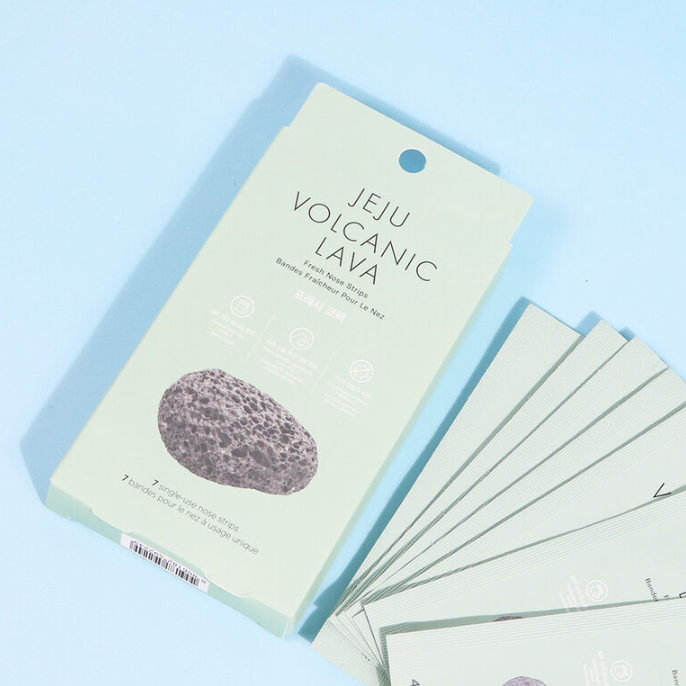 The Face Shop - Jeju Volcanic Lava Fresh Nose Strips (1 Box - 7 pieces)