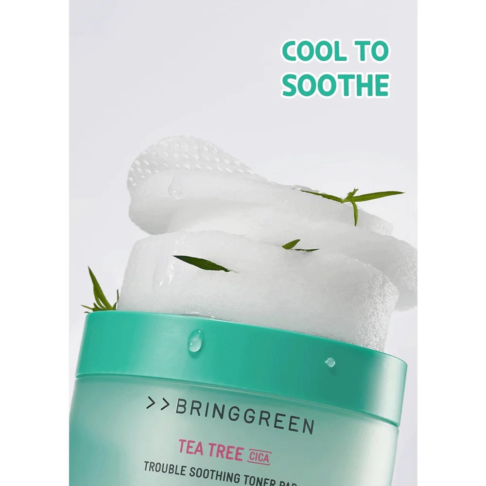 Bringgreen - Tea Tree Cica Trouble Soothing Toner Pad 150g. (90 Pads)