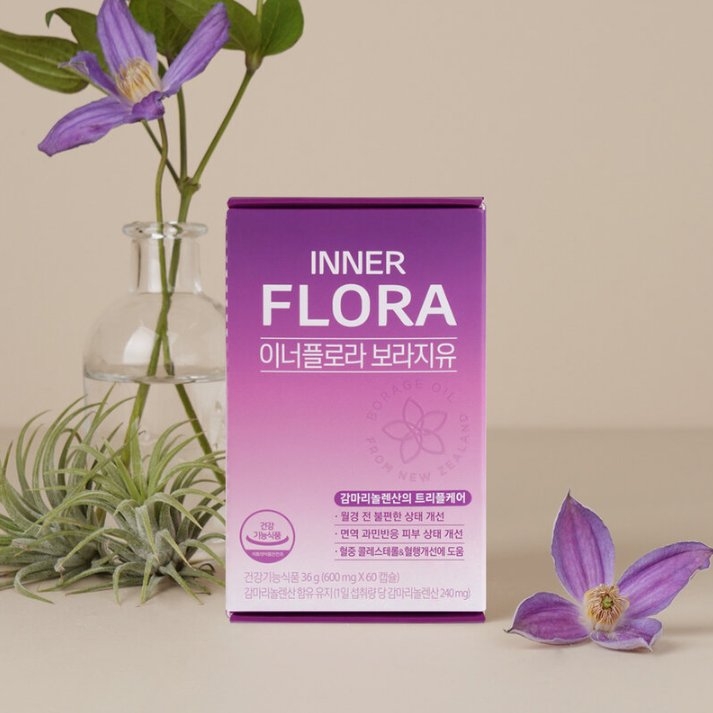 New Origin - Inner Flora Borage Oil (60 Capsules)