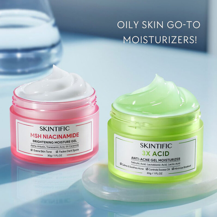 Skintific - 3X Acid Anti-Acne Gel Moisturizer 30g.
