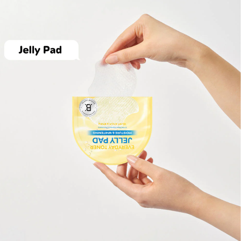 Banobagi - Everyday Toner Jelly Pad Moisture & Whitening with 8 HYA, Triple Vitamin C and Tranexamic 10ml. 4 Pads (Pack of 3 = 12 pads)