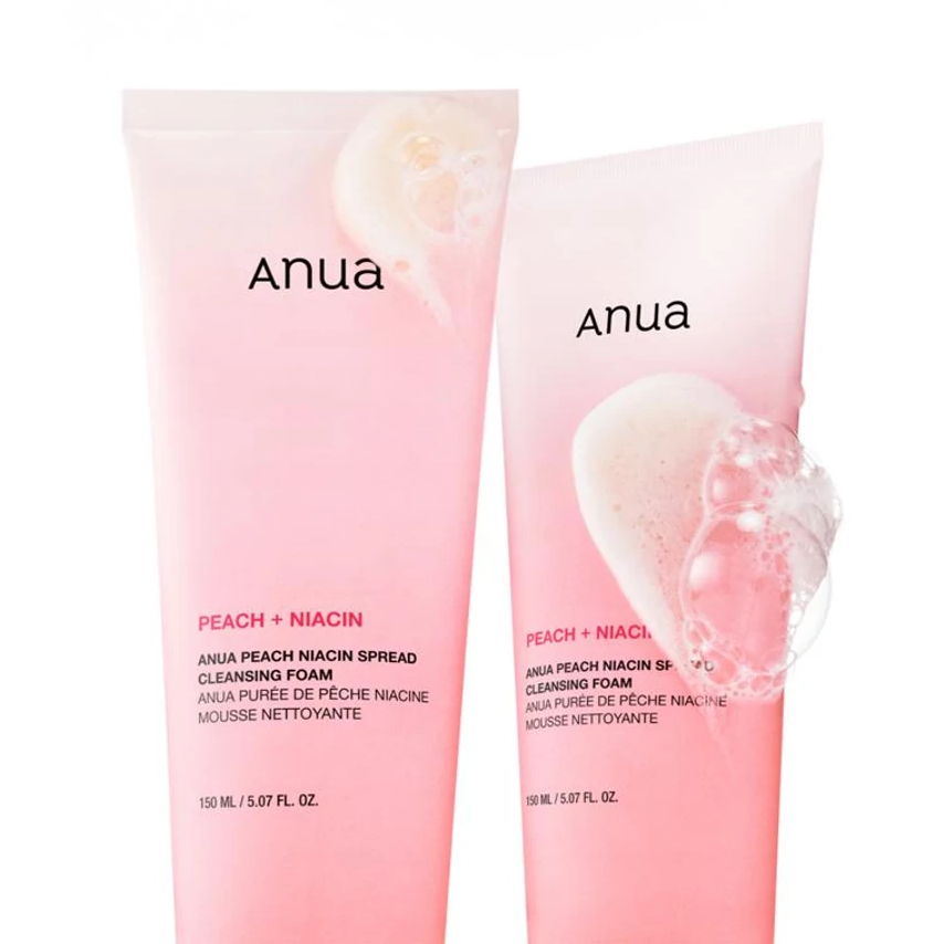 Anua - Peach Niacin Spread Cleansing Foam 150ml.