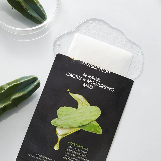 JM Solution - Be Nature Cactus & Moisturizing Mask 24ml. (Pack of 3)