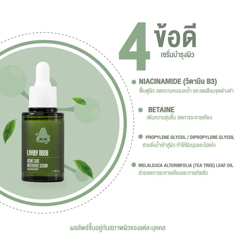 Nakiz - Lively Nose Acne Care Intensive Serum 30ml.