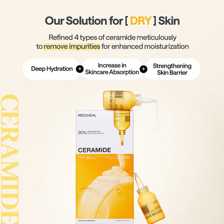 Mediheal - Ceramide Essential Mask Moisture Barrier 24ml. (Pack of 4)