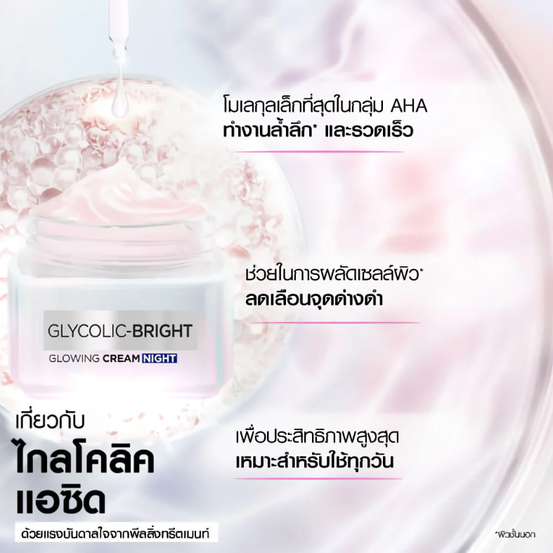 L'Oréal - Glycolic Bright Glowing Cream Night 50ml.