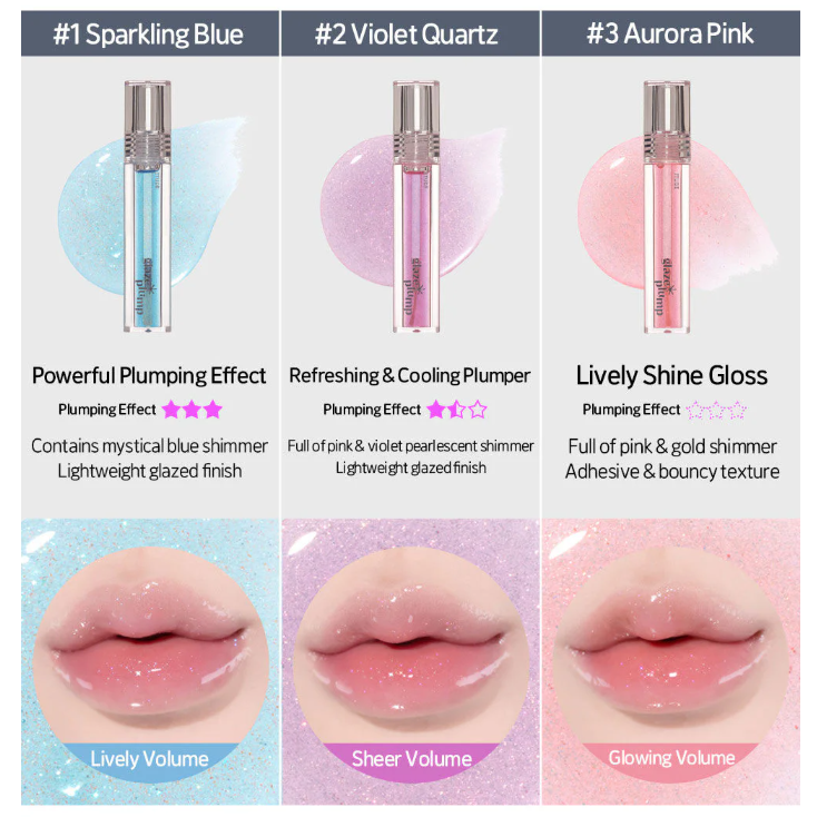 Etude - MBTEye Collection Glaze Plump Gloss #01 Sparkling Blue 4g.