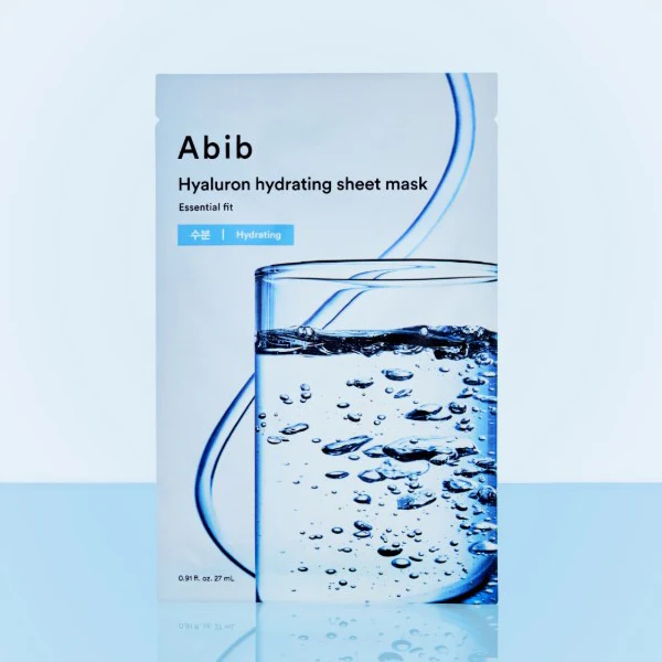 Abib - Essential Fit, Hyaluron Hydrating Sheet Face Mask 27ml. (Pack of 3)