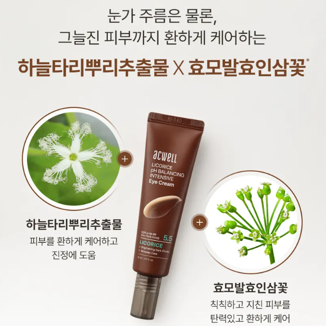 Acwell - Licorice pH Balancing Intensive Eye Cream 30ml.