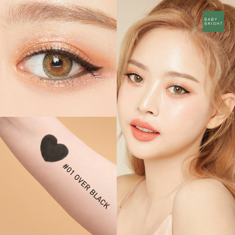 Baby Bright - 2 in 1 Tiny & Slim Liner #01 Over Black 0.1g.