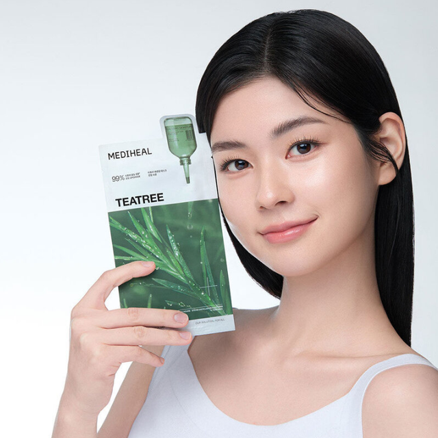 Mediheal - Teatree Essential Mask Calming Moisture 24ml. (Pack of 4)