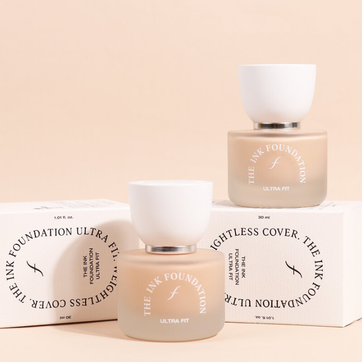 The Face Shop - Fmgt The Ink Foundation Ultra Fit SPF20 PA++, #201 30ml.